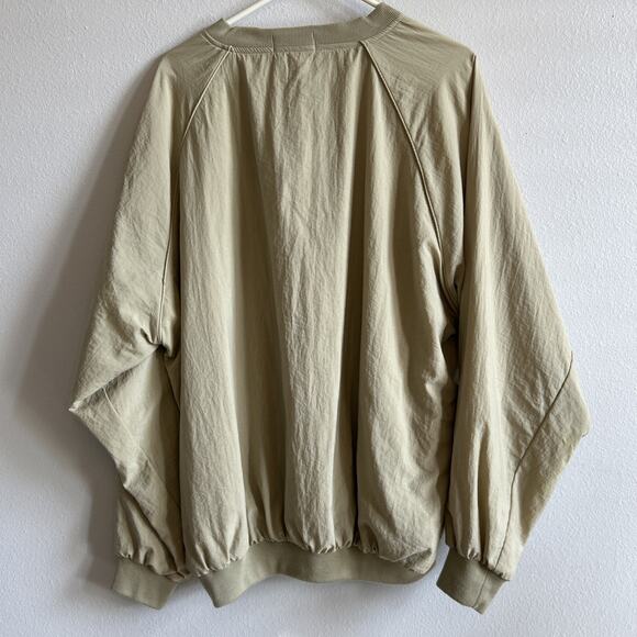 disabled american veterans sweater DAV mens large Windbreaker Tan Pullover USA - Picture 5 of 7